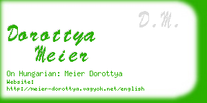 dorottya meier business card